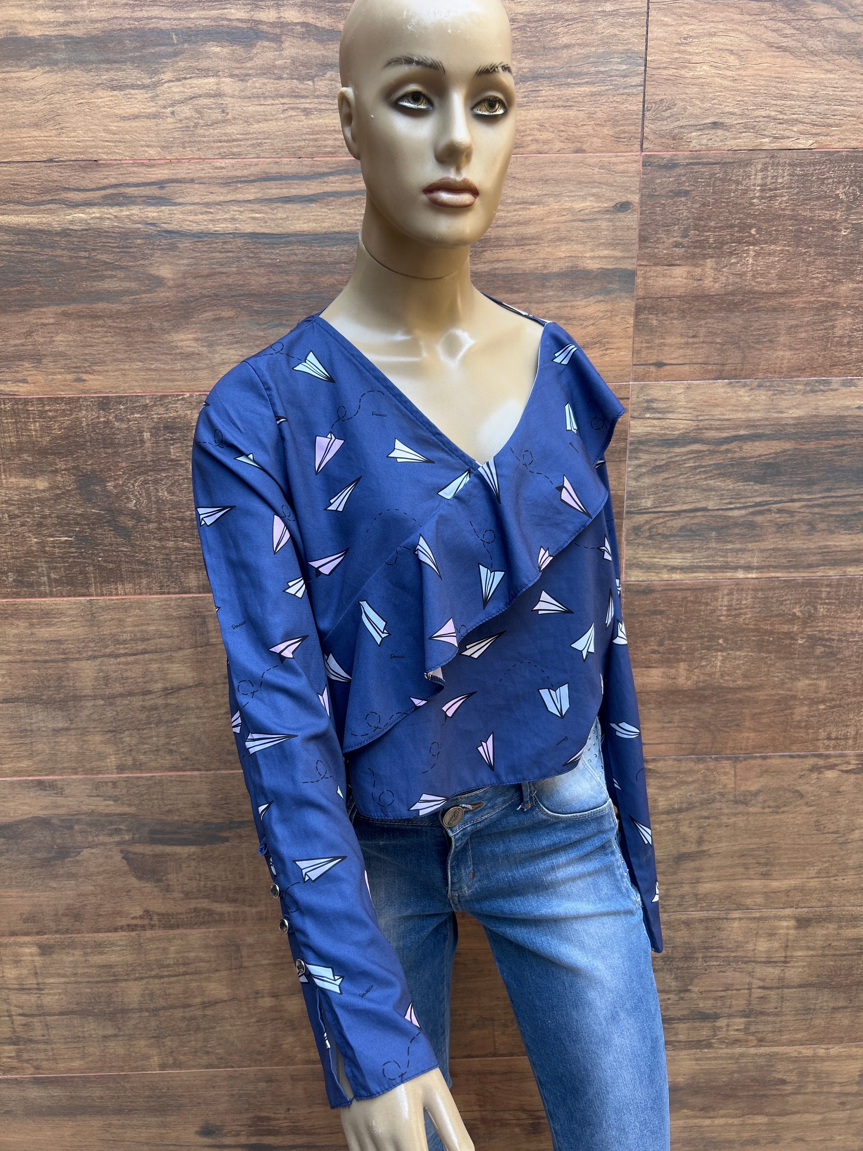 Blusa azul TAM M