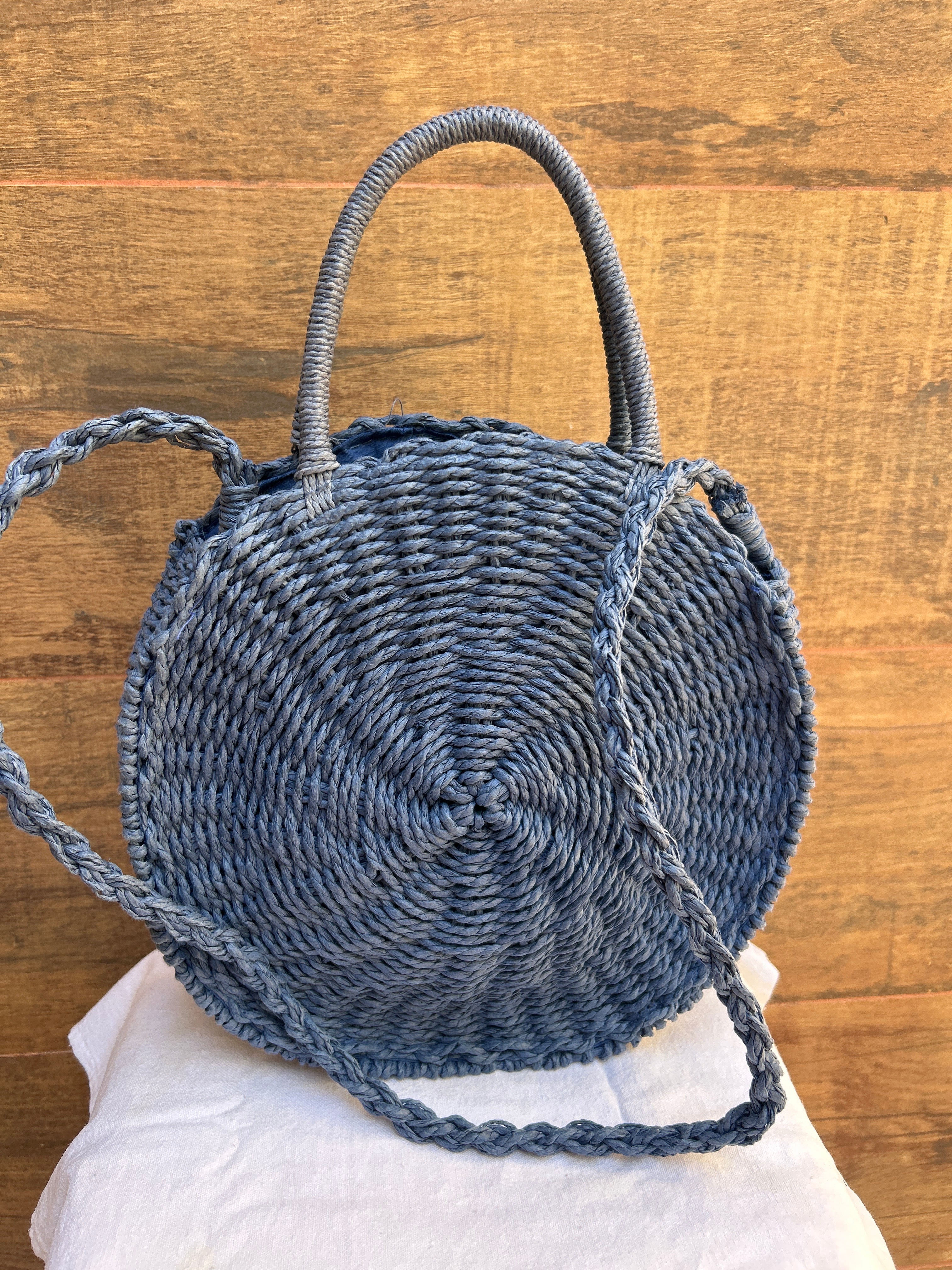 Bolsa média azul