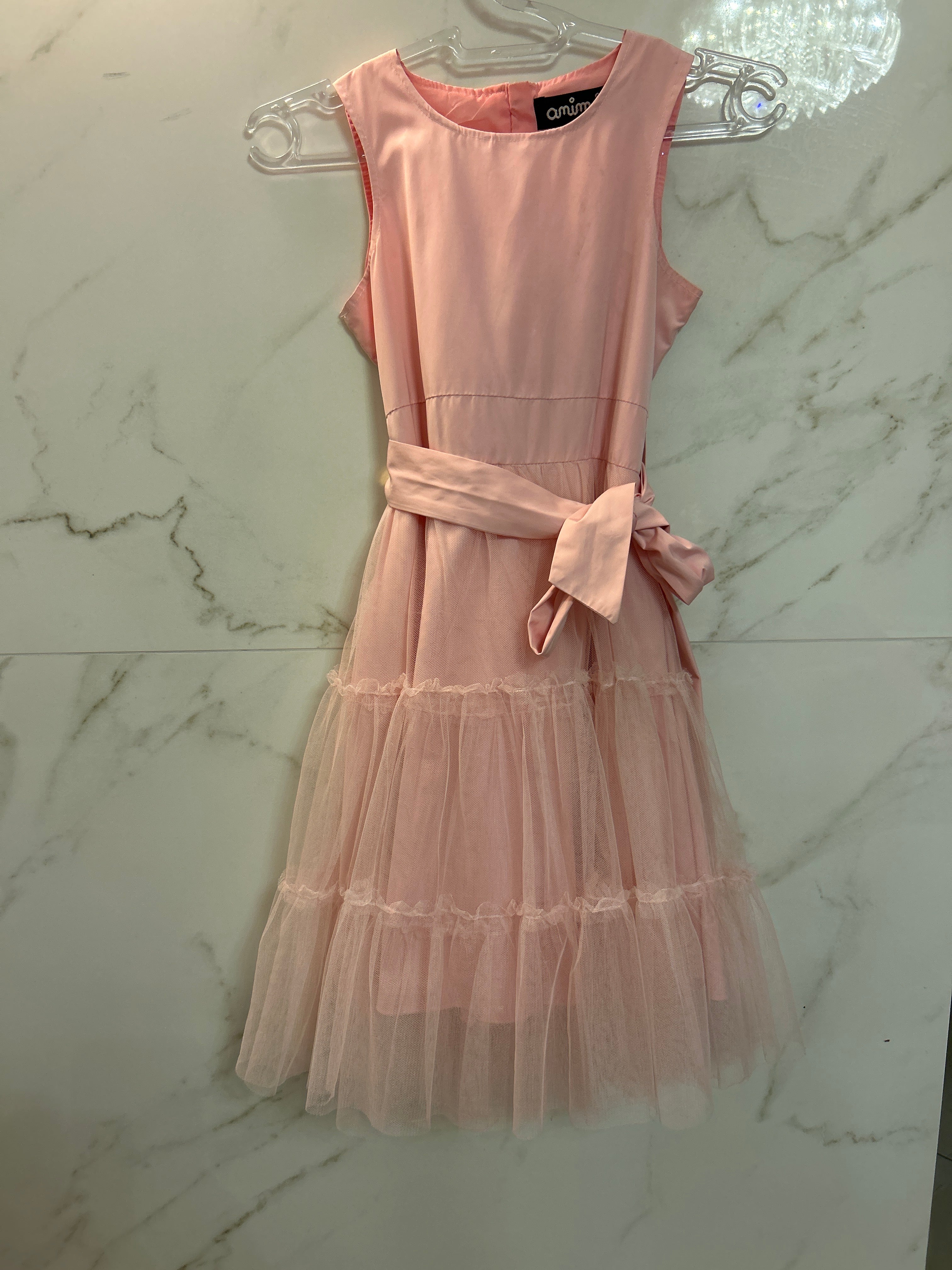 Vestido Salmão infantil