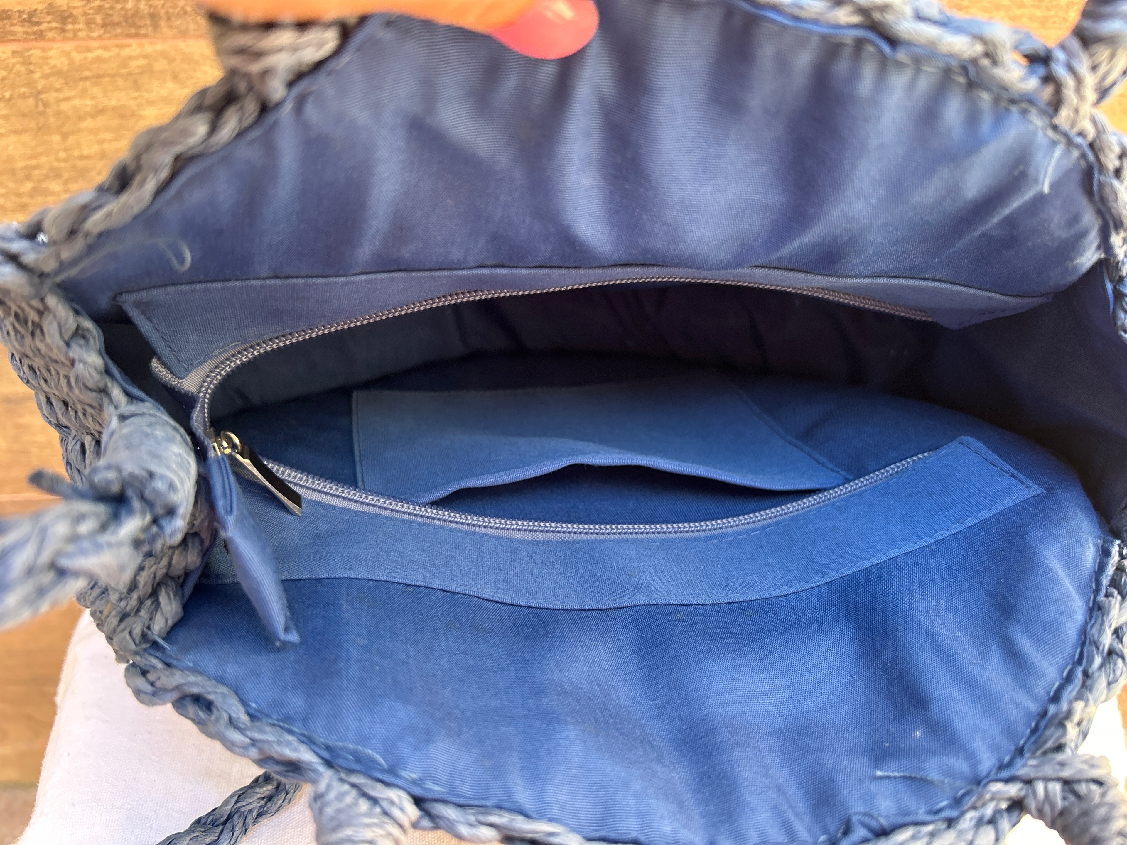 Bolsa média azul
