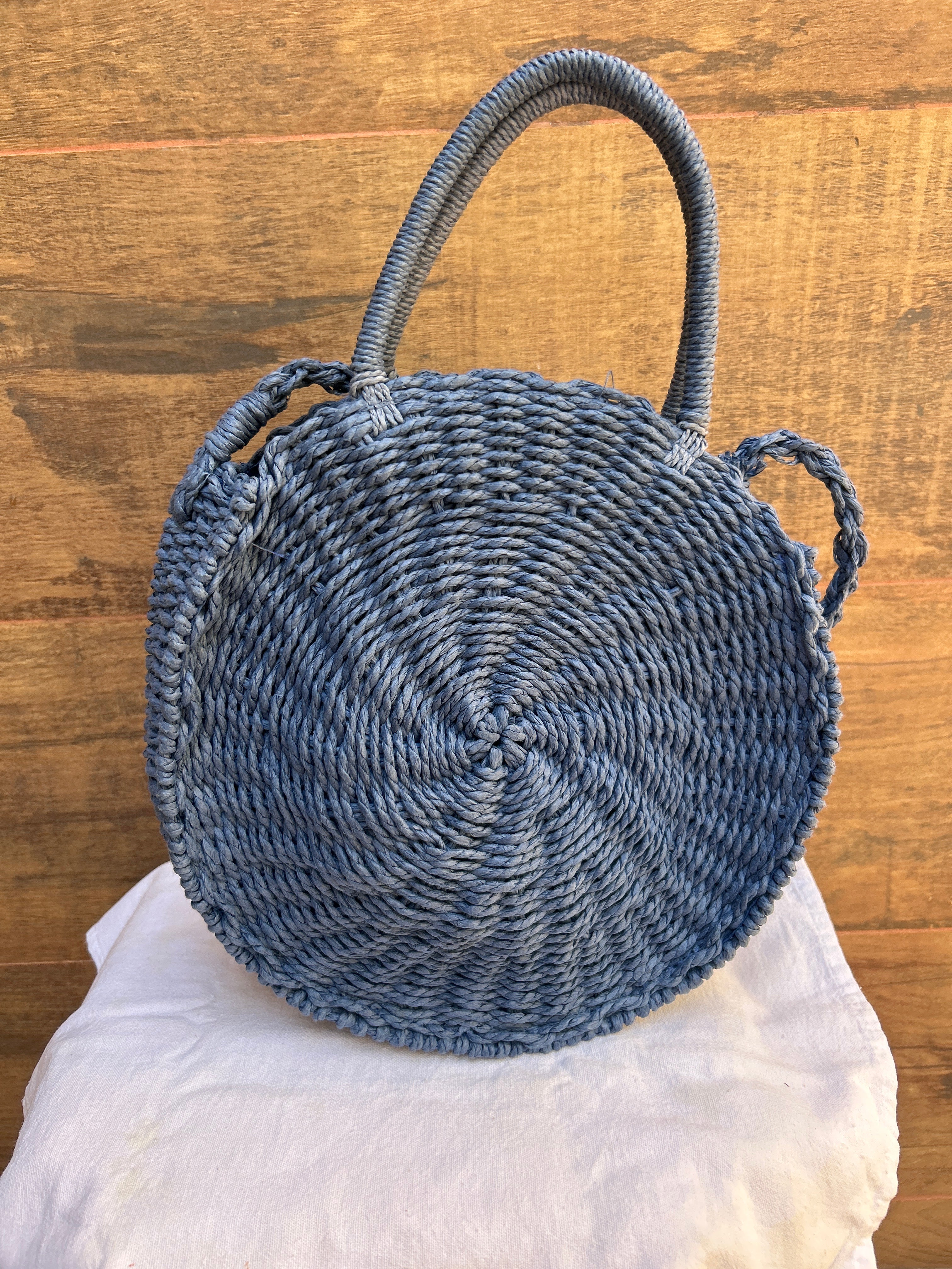Bolsa média azul