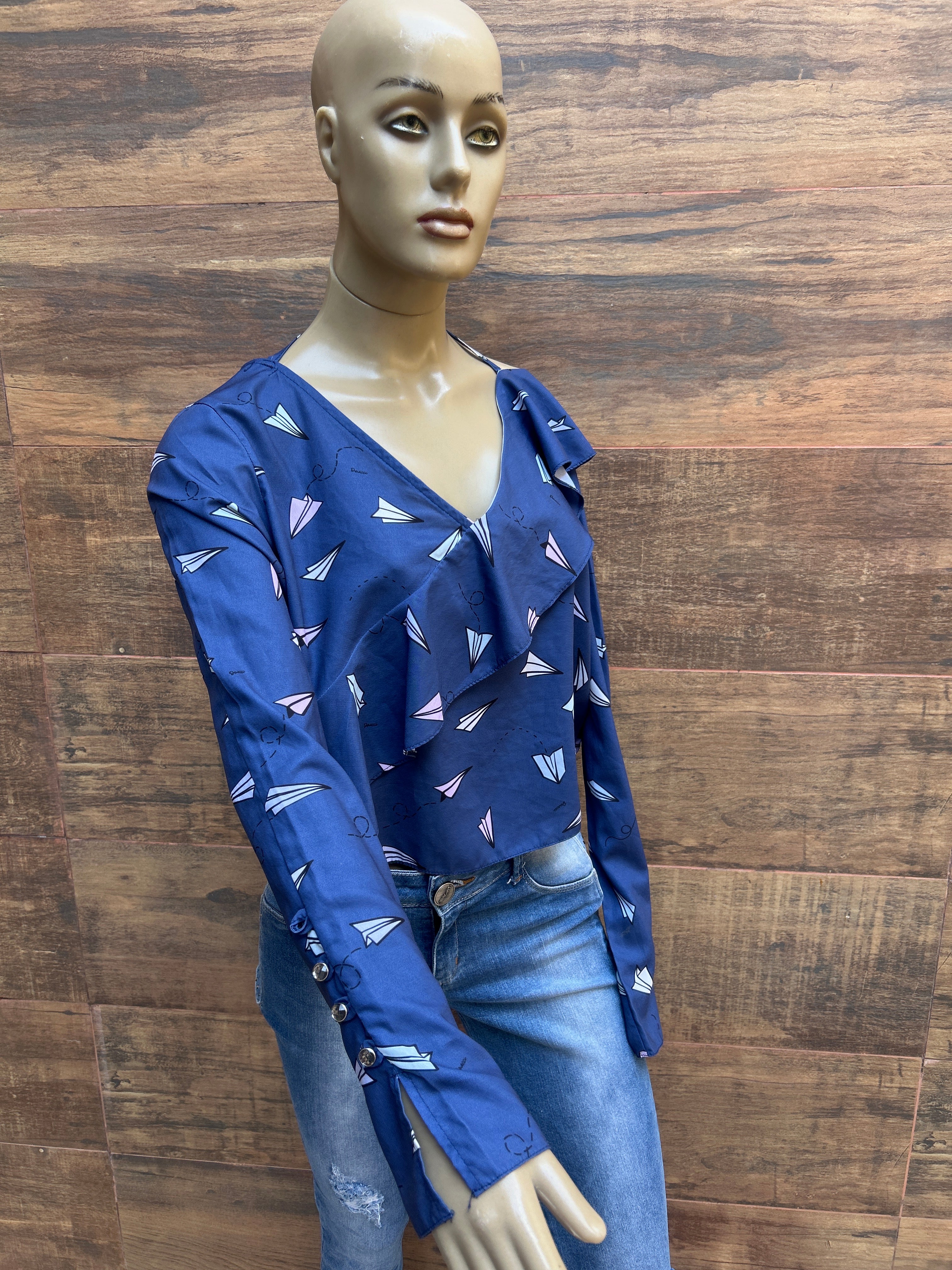 Blusa azul TAM M