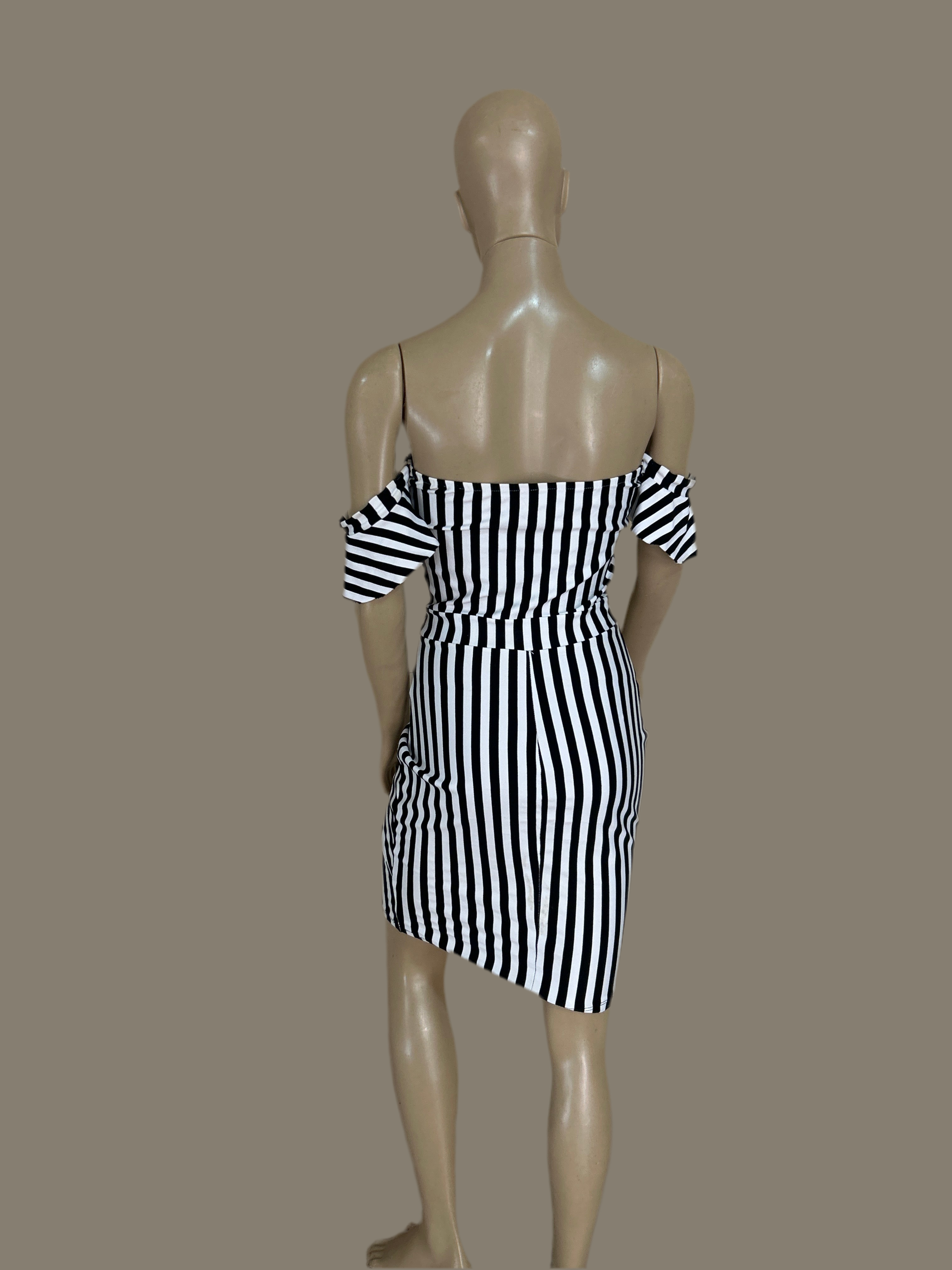 Vestido de listras