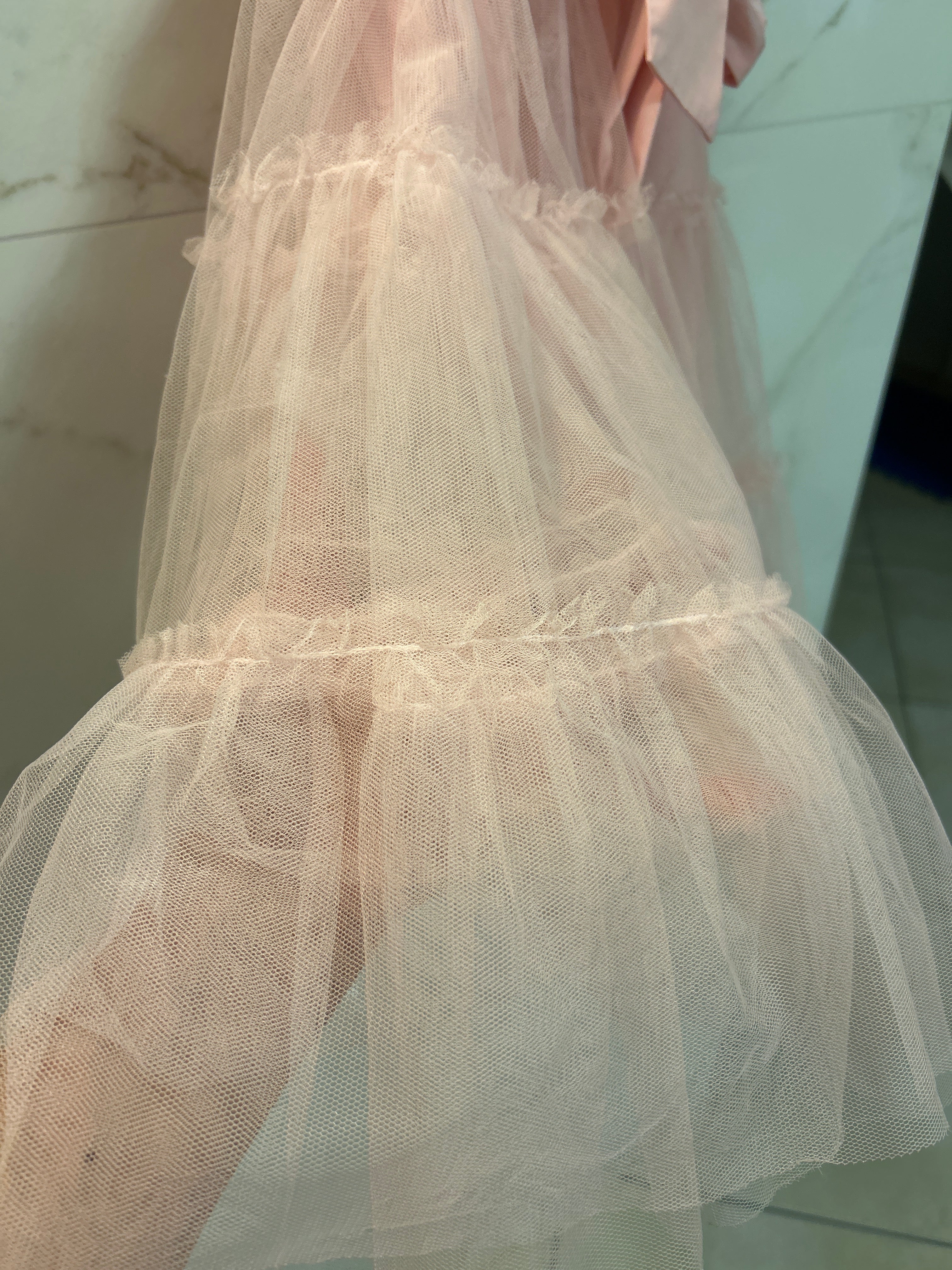 Vestido Salmão infantil