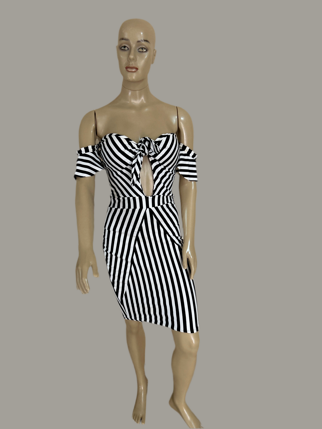 Vestido de listras