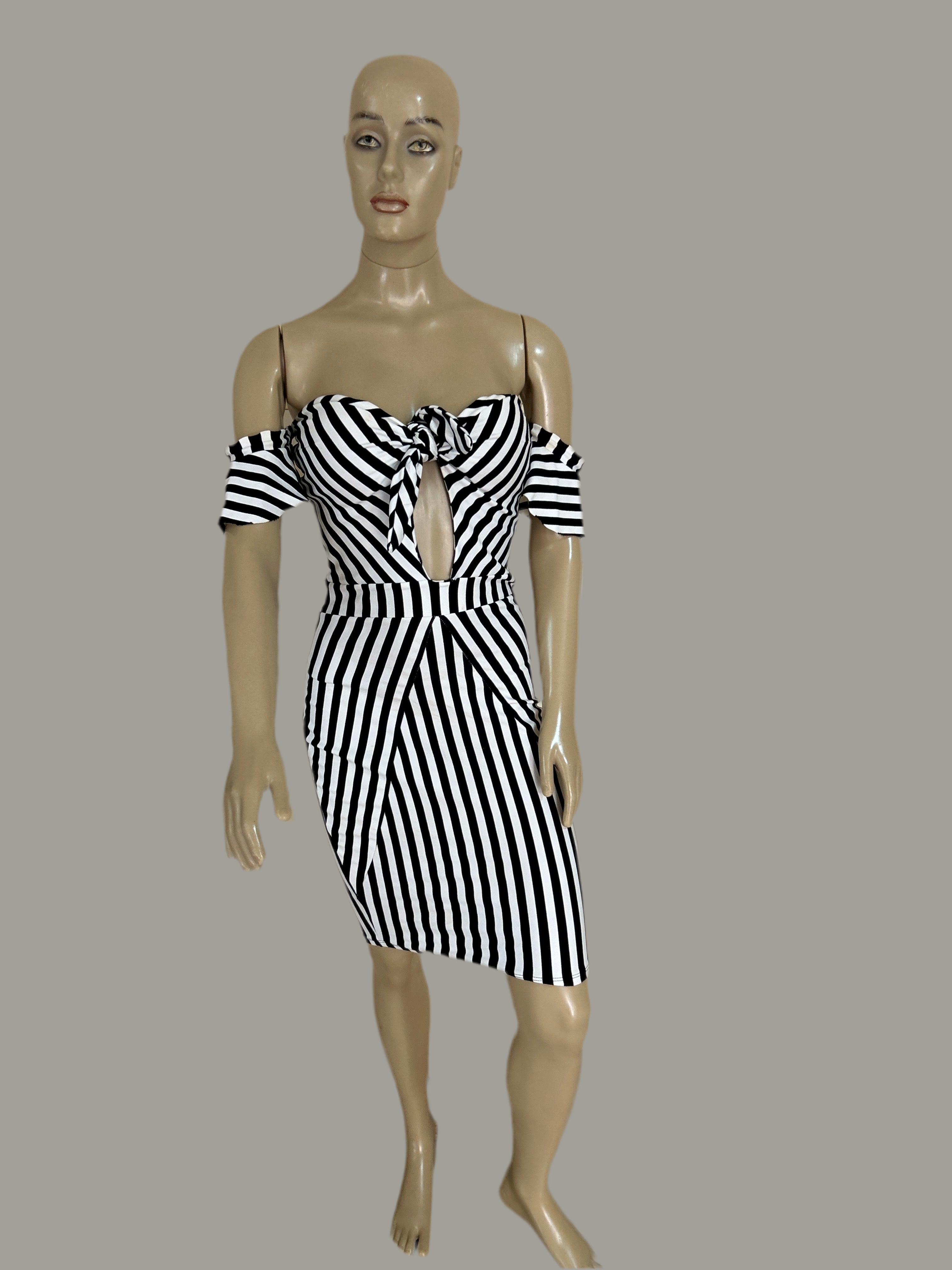 Vestido de listras