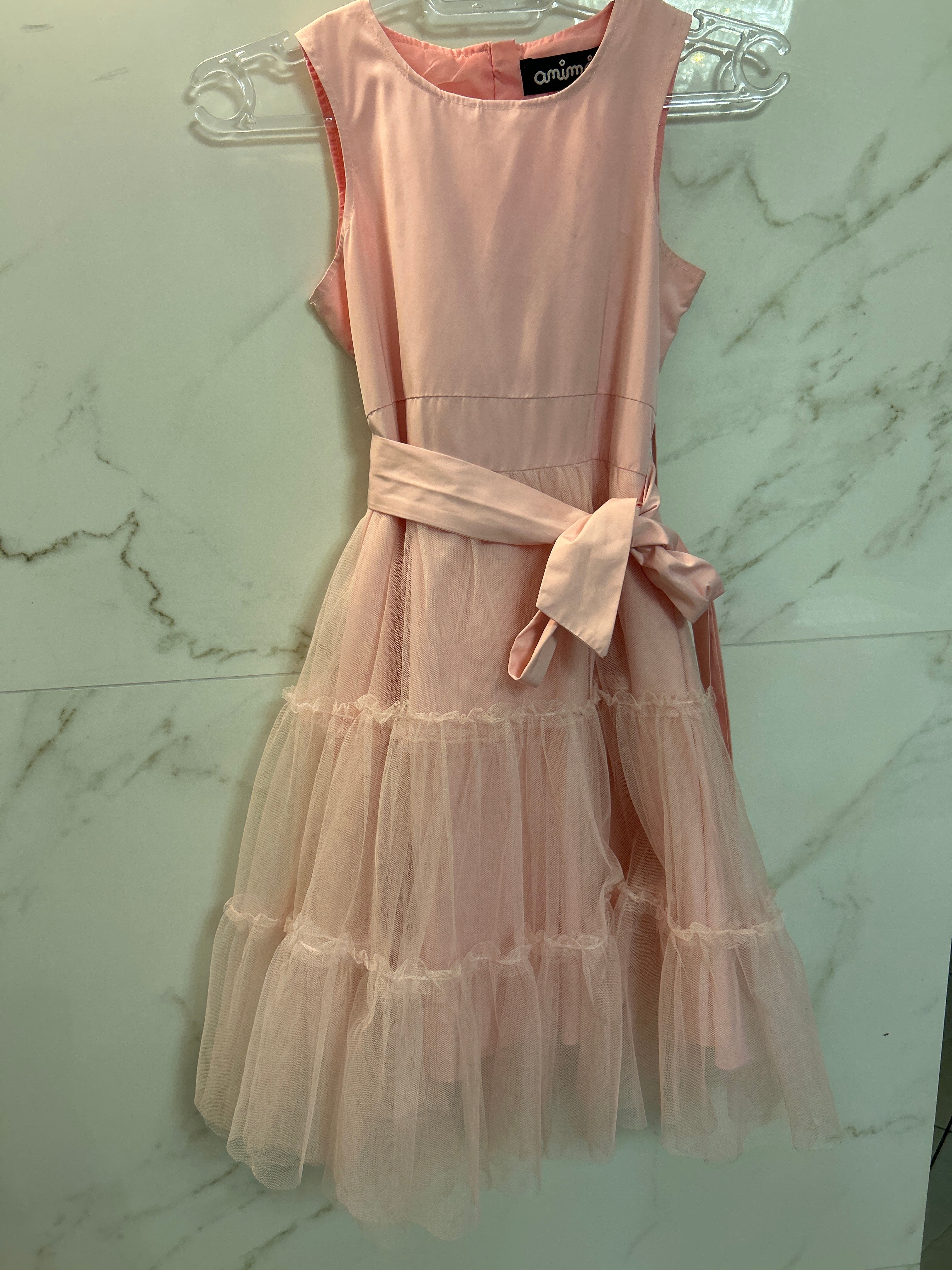 Vestido Salmão infantil