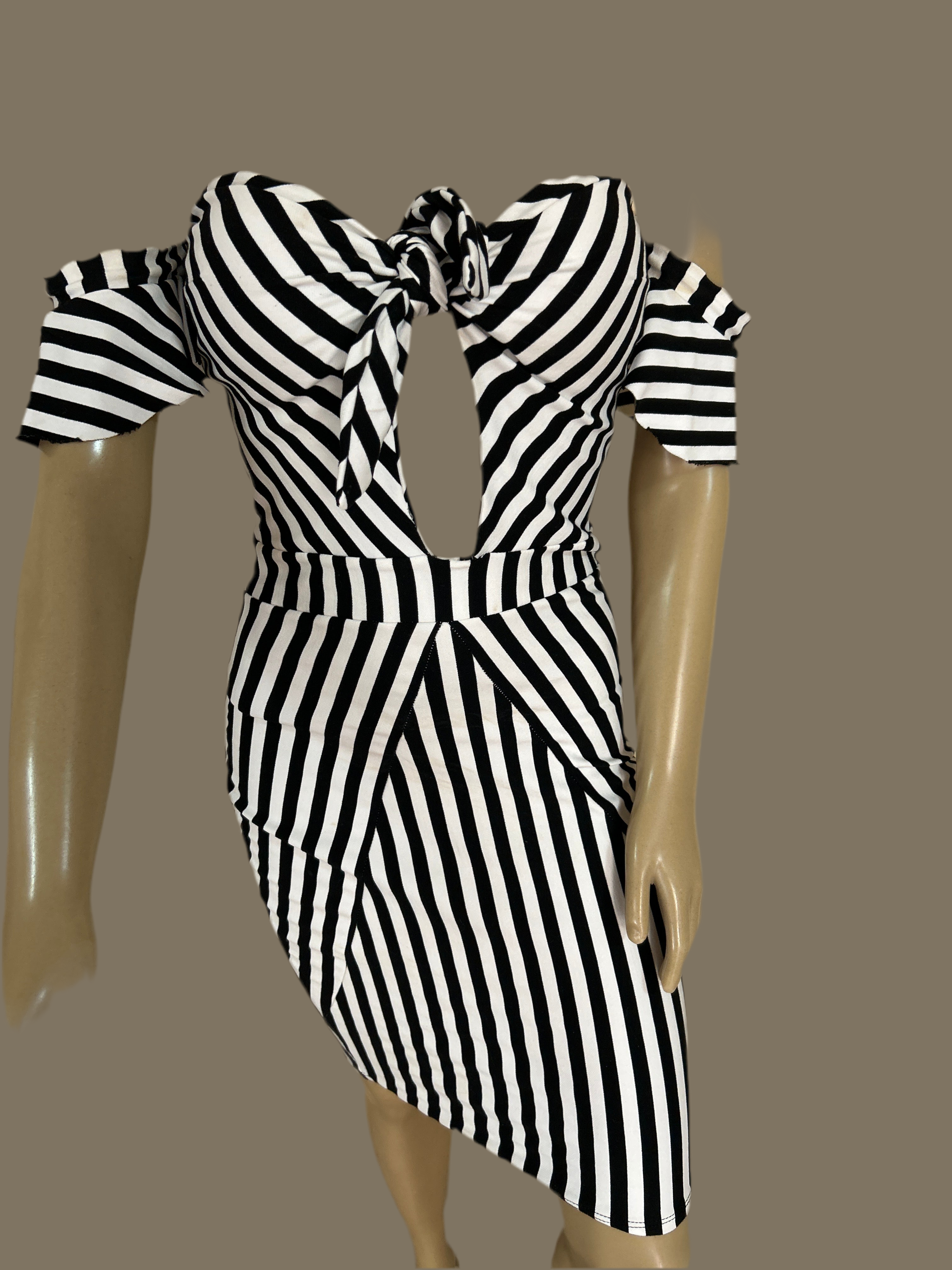 Vestido de listras