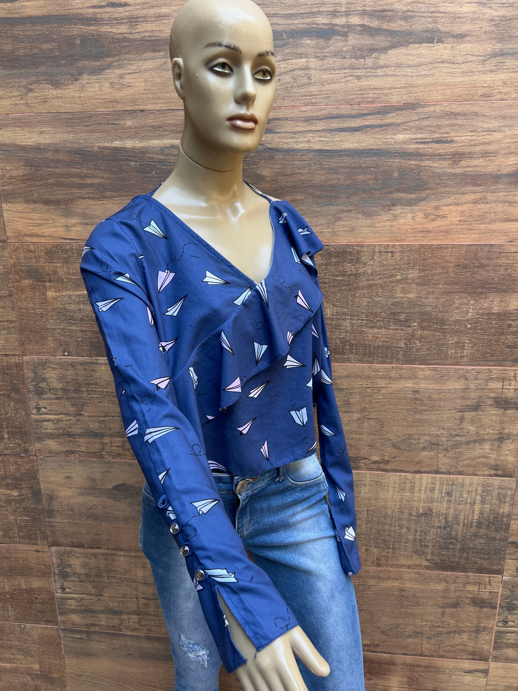 Blusa azul TAM M