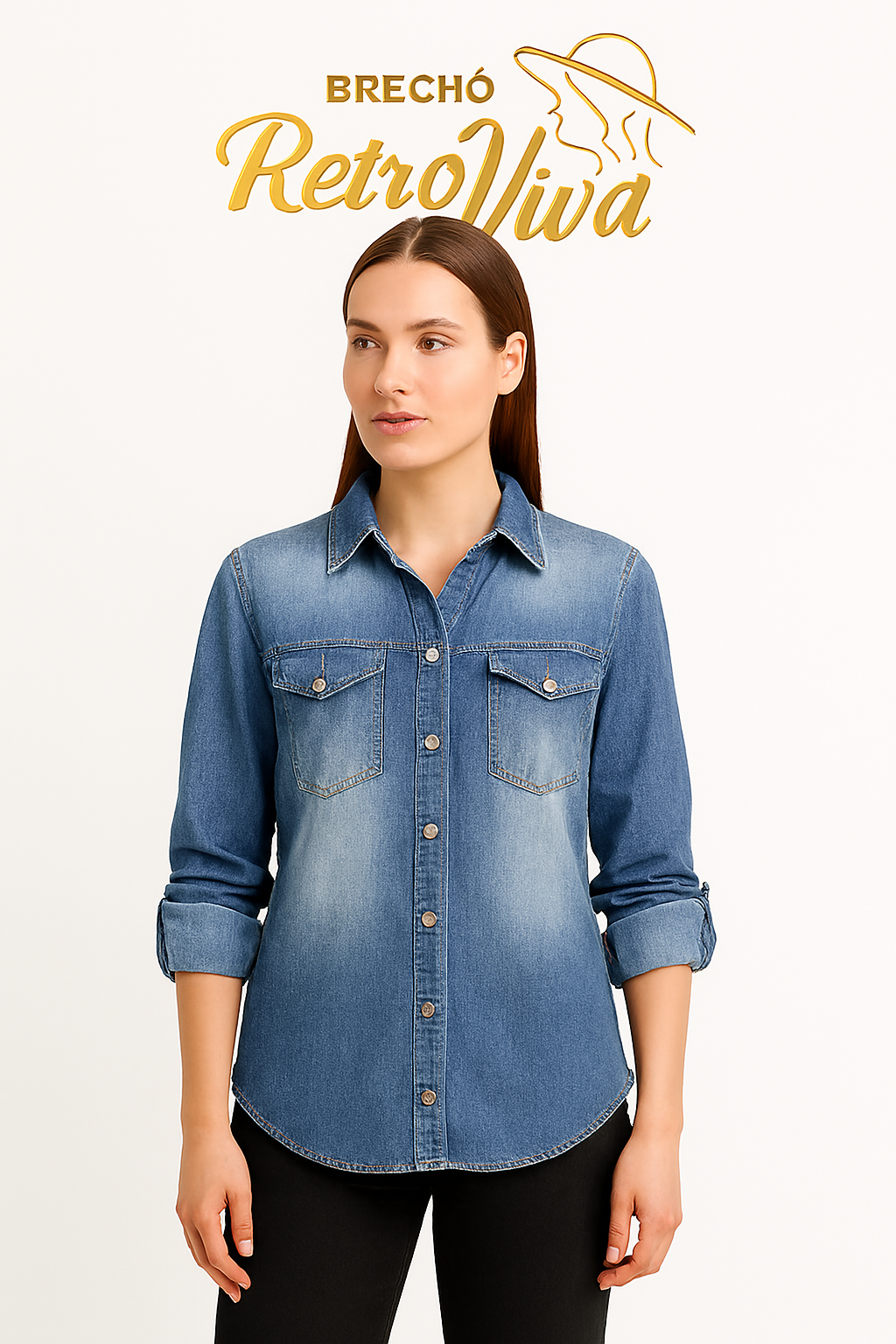 Camisa Jeans Vintage – TAM M