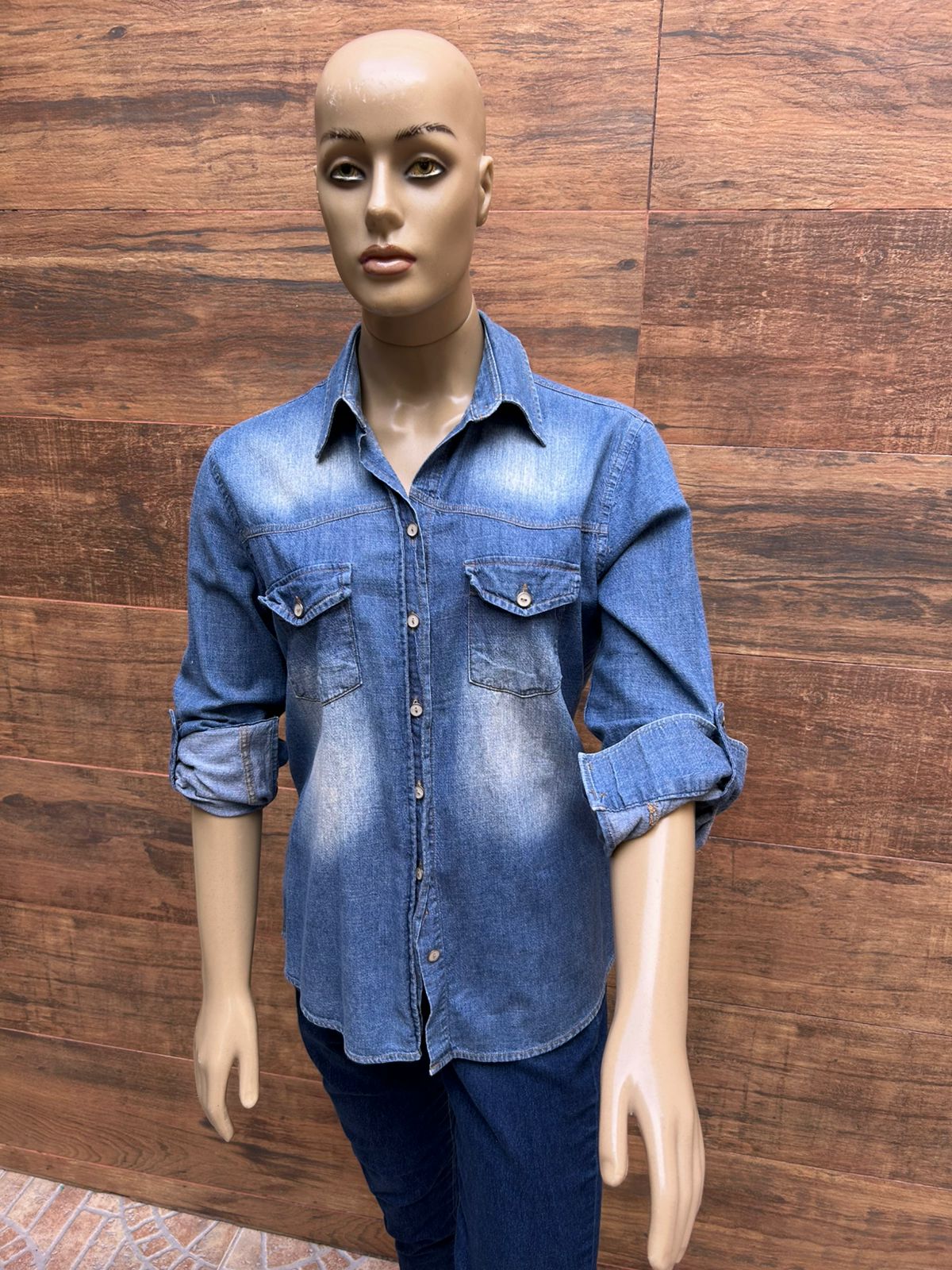 Camisa Jeans Vintage – TAM M
