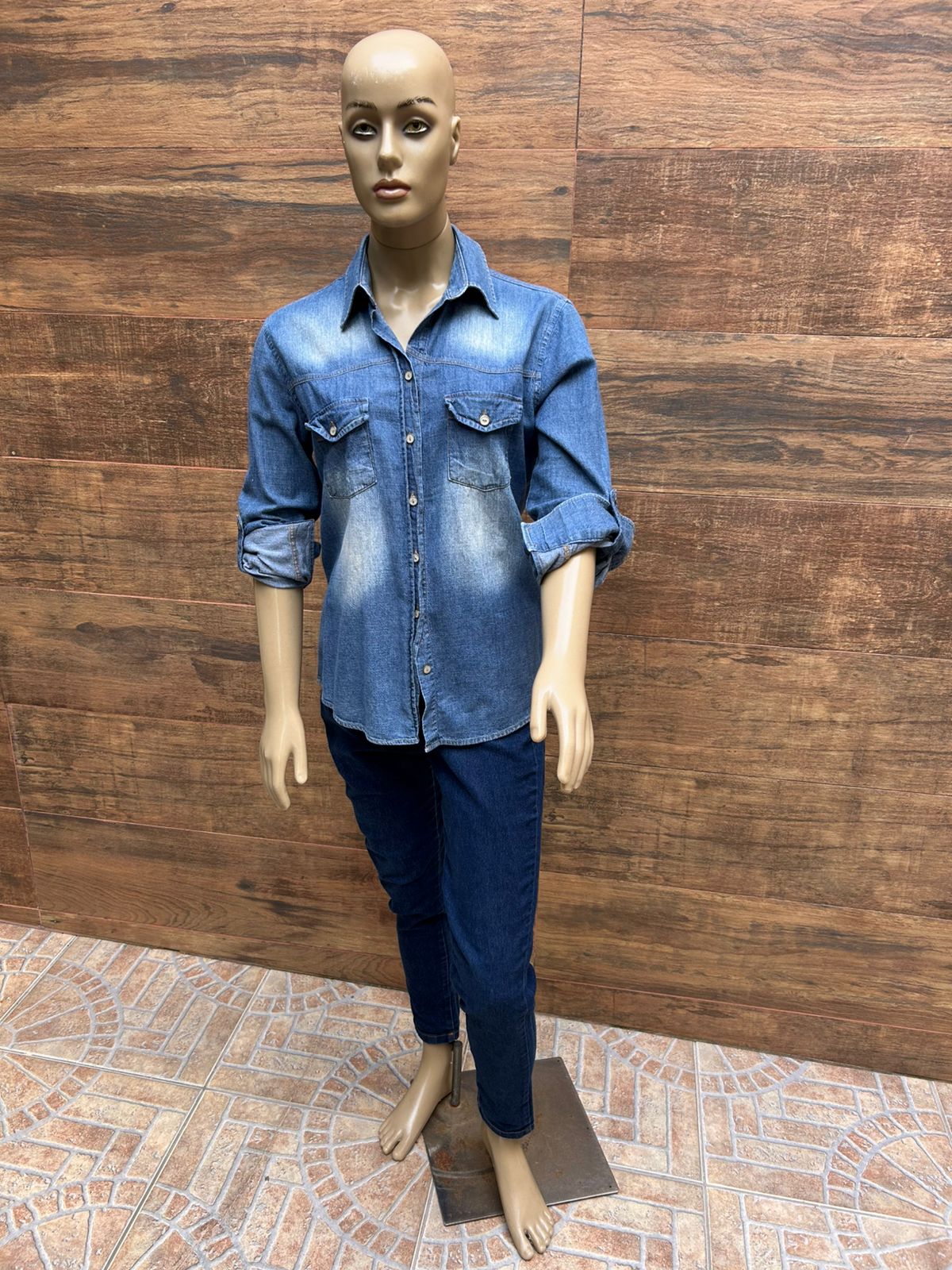 Camisa Jeans Vintage – TAM M