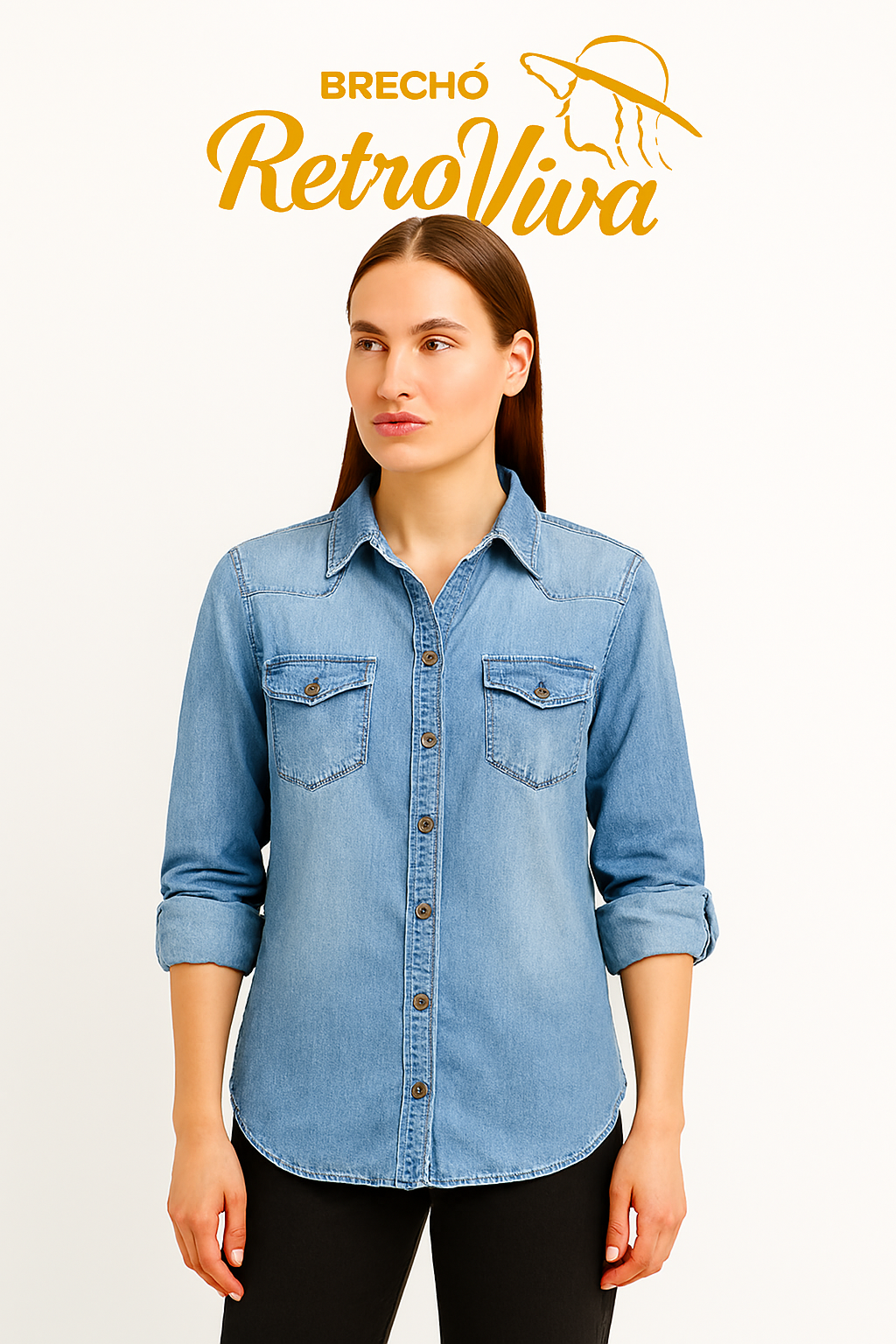 Camisa Jeans Clara – TAM G
